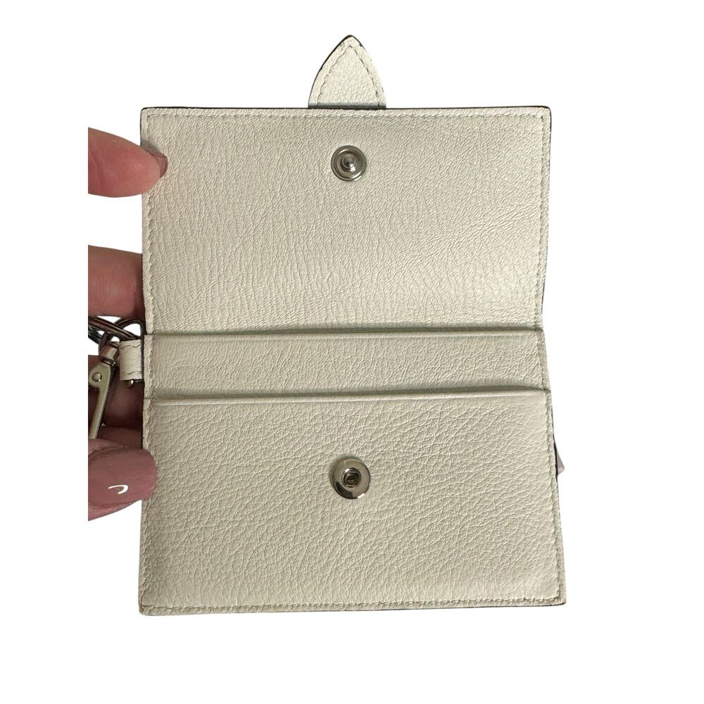 Jimmy Choo NWT Cheri Mini Keychain Wallet/Card Case in White w/Box - Picture 9 of 9